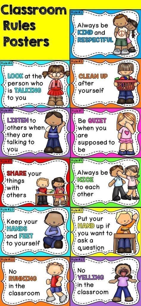 Classroom Rules Poster Elementary, Classroom Rules For Elementary, Classroom Rules For Kids, Classroom Rules Chart, Preschool Classroom Rules, Classroom Rules Printable, Classroom Bulletin Boards Elementary, Rules Poster, Classroom Rules Poster