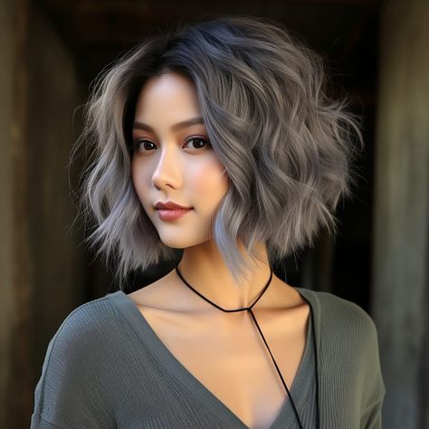 29 Gray Bobs Hairstyle to make you a Show stopper Charcoal Hair Color, Silver Grey Hair Dye, Gray Bob, Charcoal Hair, Grey Bob Hairstyles, Grey Bob, Grey Hair Dye, Edgy Haircuts, Long Face Hairstyles