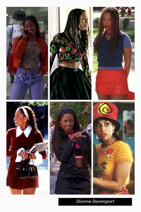 Dionne Davenport Outfits, Hilary Banks Outfits 90s, Dionne Clueless Outfits, Dionne Clueless, Dionne Davenport, Clueless Style, 2000 Aesthetic, 90s Icons, Clueless Fashion