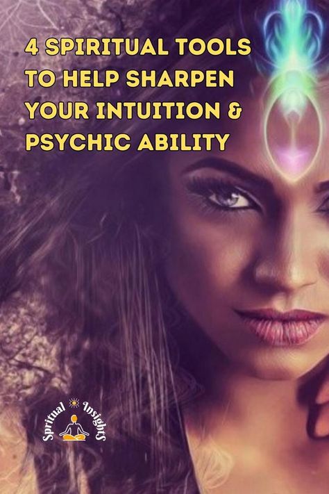 4 Spiritual Tools To Help Sharpen Your Intuition & Psychic Ability Psychic Development Learning, Spiritual Medium, Psychic Intuition, Psychic Ability, Psychic Development, Psychic Powers, Spiritual Tools, Psychic Mediums, Spiritual Health