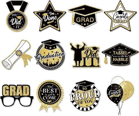 Graduation Wall Decorations, Graduation Designs Ideas, Graduation Decorations Table, Graduation Cutouts, Graduation Party Photo Booth Props, Diy Graduation Decorations, Graduation Board, Graduation Table Decorations, Graduation Party Banners