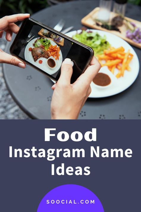 Instagram Name Ideas, Food Instagram, Instagram Names, Ig Account, Creative Names, Catering Business, Get More Followers, Name Ideas, More Followers