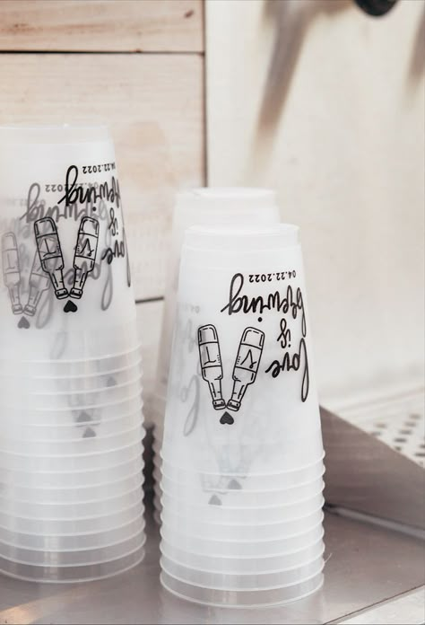 Engagement Party October, Engagement Beer Coozies, Brewery Themed Engagement Party, Stock The Bar Engagement Party Ideas, Grab A Brew They Are Saying I Do, Beer Engagement Party, Brews And Bubbly Engagement Party, Brews And I Dos, Brewery Party Decor