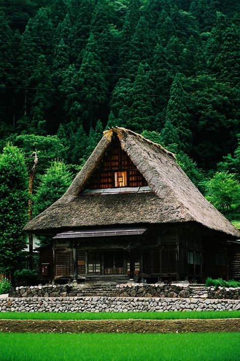 Gokayama, Japan Village, Japanese Traditional Architecture, Japanese Village, Art Of Nature, Traditional Japanese House, The Prophecy, Green World, Asian Architecture