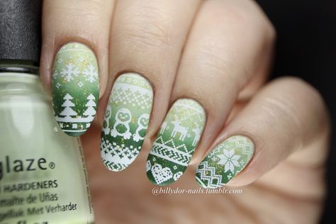 Ugly Christmas Sweater Nails, Mani Colors, Sweater Nail Art, Christmas Sweater Nails, Nails Photo, Sweater Nails, Short Nails Art, Winter Nail Art, Nail Patterns