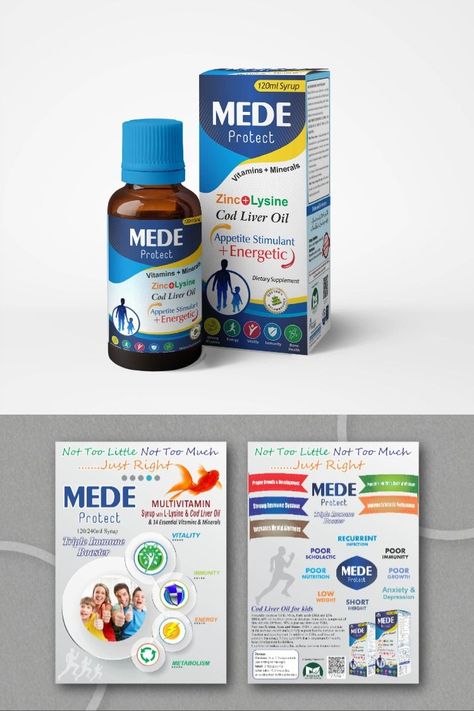 Box Label Design, Medicine Box Design, Eye Medicine, Kids Packaging, Medicine Packaging, Cod Liver Oil, Medicine Boxes, Graphic Design Product, Box Packaging Design