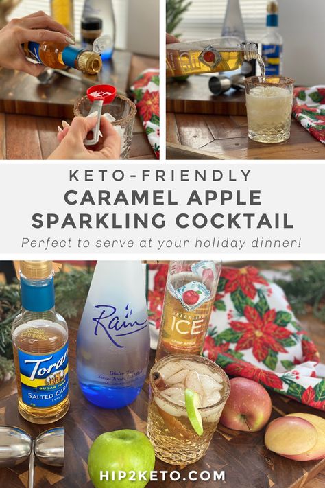 Keto Spiced Rum Drinks, Low Carb Fall Drinks Alcohol, Keto Fall Drinks Alcohol, Low Carb Fall Cocktails, Keto Fall Cocktails, Keto Cocktails Alcoholic Drinks, Drinks With Caramel Vodka, Low Carb Liquor, Apple Pie Drink Alcohol