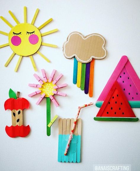 Crafts With Lolly Sticks, Art Projects With Popsicle Sticks, Lolly Stick Crafts For Kids, Popsicle Stick Crafts For Kids Preschool, Popsicle Stick Art For Kids, Crafts Using Popsicle Sticks, Popsicles Craft, Lolly Stick Craft, Recycled Crafts Kids Projects