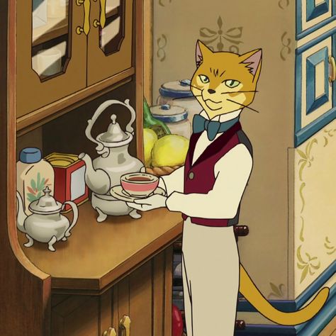 Baron Humbert Von Gikkingen, The Cat Returns Baron, Personajes Studio Ghibli, Chihiro Y Haku, The Cat Returns, Studio Ghibli Characters, Ghibli Studio, Ghibli Artwork, Japanese Movies