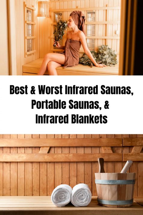 Best & Worst Infrared Saunas, Portable Saunas, & Infrared Blankets 2021 Best Infrared Sauna, Portable Infrared Sauna, Infrared Sauna Benefits, Building A Sauna, Sauna Kits, Wellness Room, Sauna Benefits, Portable Sauna, Traditional Saunas