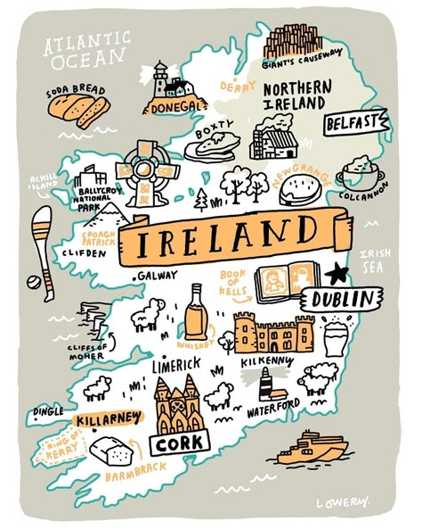 Mike Lowery on Instagram: “We are headed to Ireland soon (with @katrinwiehle and the kids ) and I started sketching out a little map. It’s the first time we’ve been,…” Clifden Ireland, Mike Lowery, Ireland Places To Visit, Ireland Bucket List, Ireland With Kids, Posca Pens, Ireland Map, Donegal Ireland, Train Tour