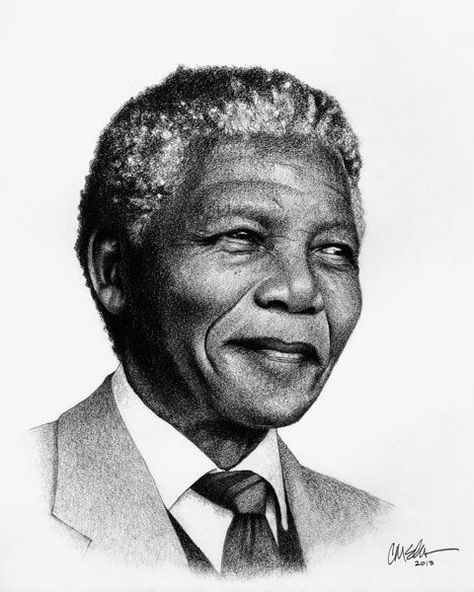 Nelson Mandela Portrait, Nelson Mandela Pictures, Nelson Mandela Art, Mandela Drawing, Black Leaders, Mandela Art, Historical Quotes, Cartoon Sketches, Black Art Pictures