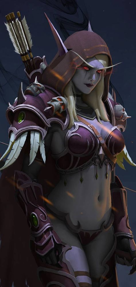 Sylvanas World of Warcraft by gantzu on DeviantArt World Of Warcraft Races, World Of Warcraft Map, Warcraft Map, World Of Warcraft Druid, World Of Warcraft Orc, Warcraft Funny, Warcraft Orc, World Of Warcraft 3, World Of Warcraft Game