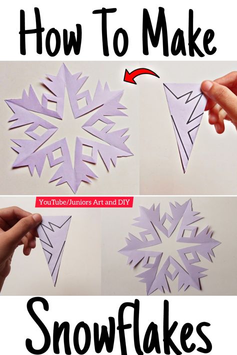 Christmas Decorations Ideas with paper work Snow Flake Cut Outs, Folding Snowflakes, How To Fold Paper For Snowflakes, How To Fold Snowflakes, Snowflake Step By Step, Snowflakes Template, Make Snowflakes, Paper Snowflake Designs, Paper Snowflake Template