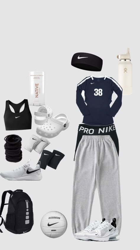 Vollyball Outfits, Cute Nike Outfits, Soccer Outfits, Fitness Wear Outfits, Basketball Clothes, Volleyball Outfits, Casual Preppy Outfits, Trendy Outfits For Teens, Cute Lazy Day Outfits