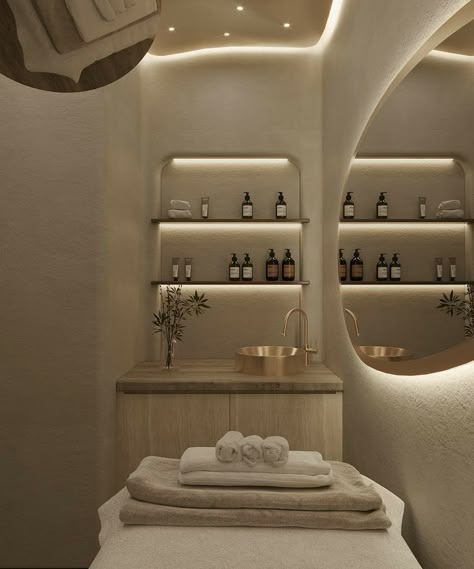 Modern Spa Room Design, Spa Dispensary Room Ideas, Spa Clinic Interior Design, Minimalist Salon Decor, Spa Massage Room Design, Massage Salon Design, Consultation Room Design, Day Spa Interiors, Modern Massage Room