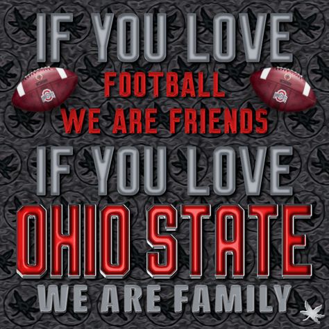 Ohio state buckeyes football logo sign graphics fanart by buckeyekes Ohio State Buckeyes Football Logo, Ohio State Buckeyes Football, Buckeyes Football, Football Logo, Logo Sign, We Are Family, Ohio State Buckeyes, Ohio State, If You Love