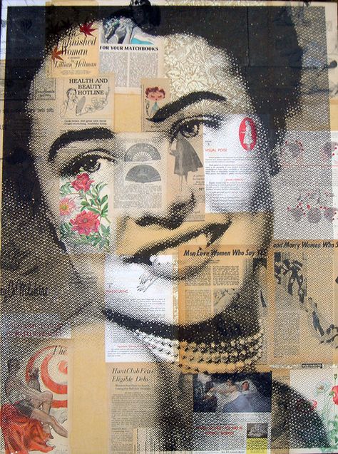 xo Michelle Caplan, Mixed Media Portrait, Collage Portrait, Mixed Media Photography, A Level Art, Creative Blog, Sketchbook Inspiration, Mixed Media Projects, Text Art