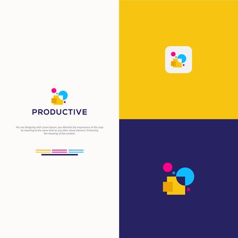 Productivity Logo, Hub Logo, Graphic Design Ideas, Professional Graphic Design, Productivity Apps, Logo New, App Logo, App Ui Design, Logo Mark