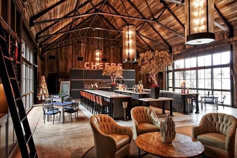 Party Barn Interior, Barn Bar, Brewery Design, Winery Tasting Room, Wine Tasting Room, Barn Interior, Party Barn, Tasting Room, Barn Style