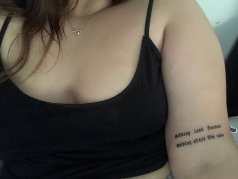 Nothing Ever Lasts Forever Tattoo, 5 Seconds Of Summer Tattoos, 5sos Lyric Tattoos, 5sos Tattoo Ideas Lyrics, 5 Seconds Of Summer Tattoo Ideas, Nothing Lasts Forever Tattoo, 5sos Inspired Tattoos, 5 Seconds Of Summer Tattoo, Supernatural Tattoos