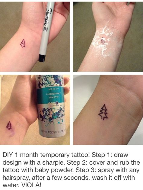 Make Fake Tattoos, Make Temporary Tattoo, Long Lasting Temporary Tattoos, Tattoo Diy, Female Tattoos, Sharpie Tattoos, Men Tattoos, Tattoos For Black Skin, Disney Tattoo