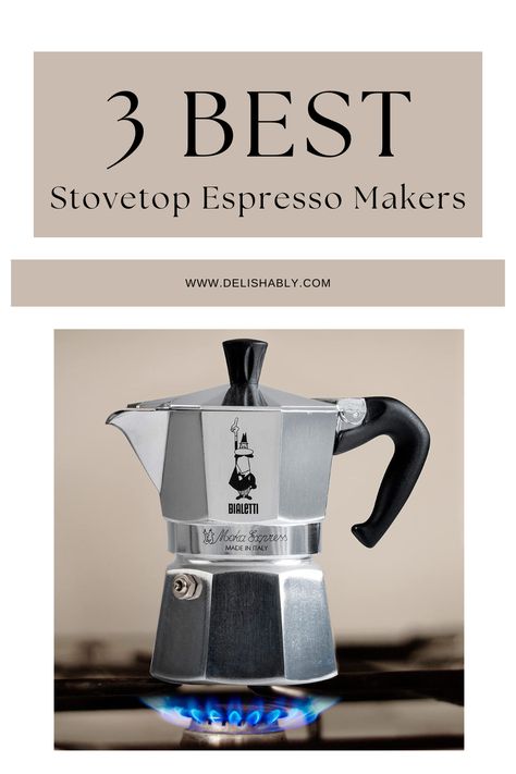 Bialetti Original Moka Express Best Stove-Top Espresso Coffee Makers Stove Top Espresso Maker, Richard Sapper, Coffee Beverages, French Presses, Italian Espresso, Ground Coffee Beans, Best Coffee Maker, Moka Pot, Espresso Makers