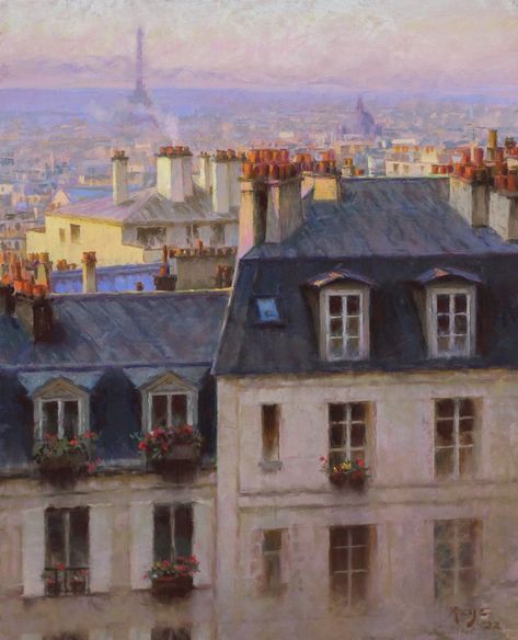 Ephemeral — DANIEL KEYS FINE ART Daniel Keys Paintings, Daniel Keys, Paris Paintings, City Paintings, Architecture Paintings, Pretty Paintings, Write Poetry, Daniel James, City Scapes