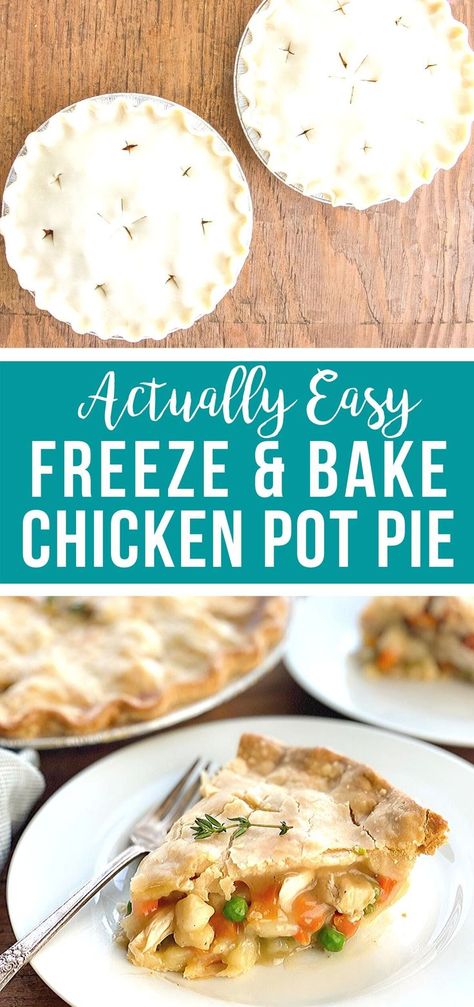 Freezer Chicken Pot Pies, Chicken Pot Pie Recipe Freezer Meal, Make Ahead Chicken Pot Pie Freezer Recipes, Make And Freeze Chicken Pot Pie, Homade Chicken Pot Pie Recipes Easy, How To Freeze Chicken Pot Pie, Freezer Pot Pie Recipe, Easy Dinners To Freeze Make Ahead, Make Ahead Pot Pie