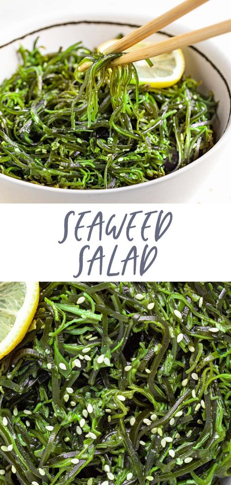 Seaweed Salad Dressing, Keto Seaweed Snacks, Seaweed Nori Recipe, Seaweed Noodle Recipes, How To Make Seaweed Salad, Cucumber Seaweed Salad, Wakame Seaweed Salad, Seaweed Lunch Ideas, Vegan Seaweed Recipes