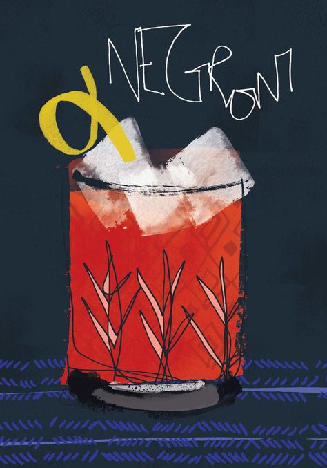 Cocktail Art, Advocate Art, Wine Design, Art Interior, Negroni, Art Licensing, Trendy Wall Art, Painting Art Projects, Mark Making