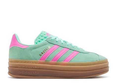 Order Successful | Flight Club Adidas Lace-up Platform Sneakers With Gum Sole, Adidas Multicolor Low-top Sneakers, Green Adidas Lace-up Skate Shoes, Pink Adidas High-top Sneakers, Adidas Green Lace-up Skate Shoes, Adidas Gazelle Women, Gazelle Bold, Nike Shoes Women Fashion, Shoes For School