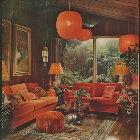 Master the Art of 70s Living Room Decor (151 aesthetic designs) 70s House Decor, 60s Living Room, 70s Living Room Decor, 1970s Living Room, 70s Room, 70s Living Room, 80's Vibes, 60s Interior, Dining Chair Makeover