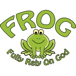 F.R.O.G. Fully Rely On God, Frog Classroom, Rely On God, Frog Quotes, Frog Theme, God Sticker, Christian Post, Funny Frogs, Bible Activities