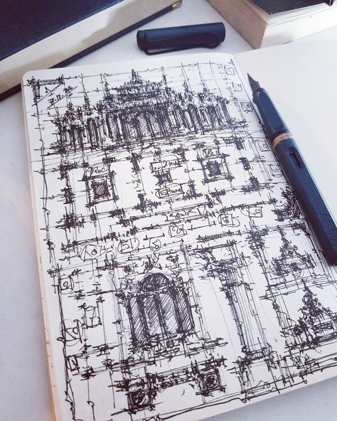 Architect Journal, Architecture Drawing Sketchbooks, Perspective Drawing Architecture, Gcse Art Sketchbook, Architecture Life, Architecture Sketchbook, Design Theory, Architecture Concept Drawings, Architecture Drawing Art