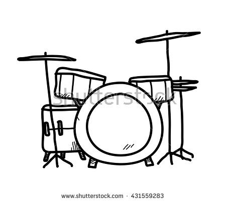 Drum Doodle, Drum Set Drawing, Band Sketch, Drum Drawing, Drum Tattoo, Sketches Simple, Book Art Diy, Drum Set, Drum Kits