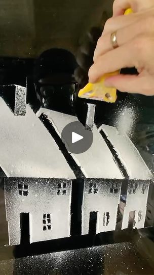 Winter Village using a fun little snow spray hack! ❄️

Share with a friend who should try this 👏 

(@snowwindows)

#snowspray #artist #sprayart #christmas #winter #winterart #winterwonderland #christmasart | Snow Windows Spray On Snow Window, Easy Snow Window Art, Fake Snow Window Art, Snow Window Art Easy, Christmas Window Snow Spray, Snow Window Ideas, Window Snow Spray Ideas, Snow On Windows Spray Ideas, Spray Snow Windows