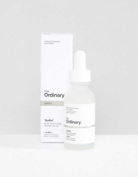 The Ordinary Buffet 30ml Ordinary Buffet, The Ordinary Alpha Arbutin, The Ordinary Buffet, Ordinary Niacinamide, The Ordinary Hyaluronic Acid, The Ordinary Skincare, Peptide Serum, Perfect Complexion, Alpha Arbutin