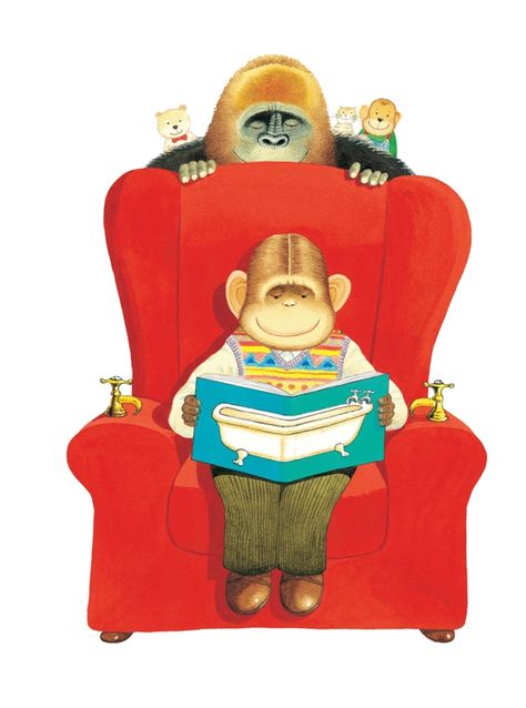 2010 Official Art - Anthony Browne Anthony Browne, Light Fest, Inspiring Books, Reading Themes, Reading Art, Red Chair, Childhood Books, A Monkey, Monkey Business