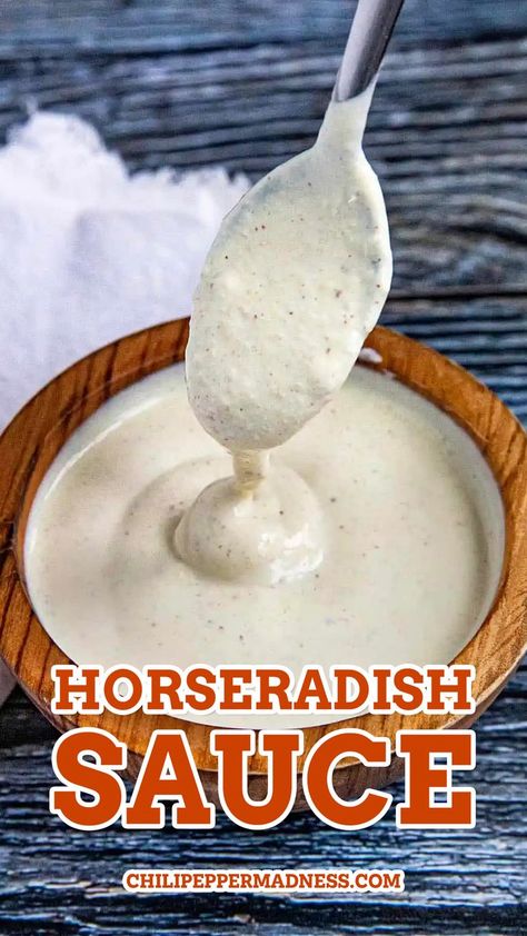 White Horseradish Sauce, Corned Beef Horseradish Sauce, Steak Horseradish Sauce, Easy Horseradish Cream Sauce, Mustard Horseradish Sauce, Fresh Horseradish Recipes, Recipes With Horseradish, Horsey Sauce Recipe, Best Horseradish Sauce