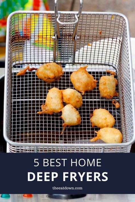 5 Best Deep Fryers of 2020 [Reviewed & Rated] | Deep Fryers #kitchen #cooking #food #kitchengadgets #deepfryers Falafel Fritters, Sous Vide Chicken Wings, Deep Frier, Deep Fryer Recipes, Best Deep Fryer, Deep Fat Fryer, Deep Fryers, Deep Fry, Gadgets Kitchen Cooking