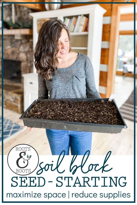 Start seeds with the soil blocking method and grow more seedlings in less space! Bonus: you’ll use less plastic and fewer supplies. You’ll find detailed instructions for assembling your own cost-effective shelves and lights and I've included a video. Basil Growing, Soil Blocking, Preserving Tomatoes, Homestead Gardens, Homesteading Skills, How To Make Pesto, Soil Layers, Garden Containers, Foods Delivered