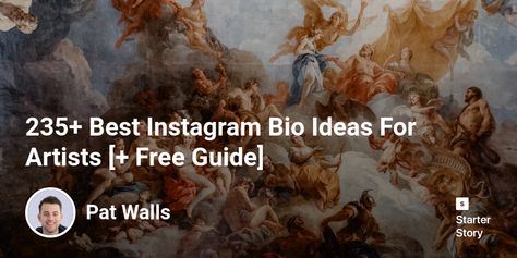 235+ Best Instagram Bio Ideas For Artists [+ Free Guide] - Starter Best Instagram Bio Ideas, Art For Instagram, Instagram Bio Ideas, Bio Ideas, Instagram Games, True Art, Instagram Bio, 3d Artist, Feel Inspired