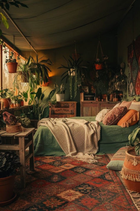 Cozy Night Date Bedroom Ideas
#CozyBedroom #NightDate Boho Eclectic Bedroom, Romantic Bedroom Decor Ideas, Ceiling Tapestry, Sims Room, Cozy Date Night, Romantic Bedroom Ideas, Rustic Wooden Furniture, Eclectic Artwork, Boho Bedroom Design