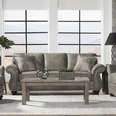 Nailhead Sofa, Sofa And Loveseat Set, Living Room Sets Furniture, Best Sofa, Loveseat Sofa, Upholstered Sofa, Indoor Furniture, Room Set, Room Sofa