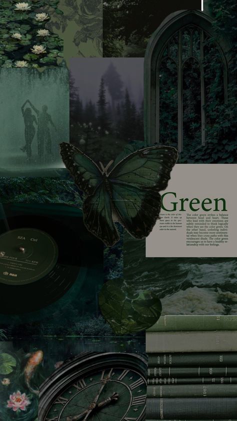 Green Aesthetic Tumblr, Green Nature Wallpaper, Slytherin Wallpaper, Dark Forest Aesthetic, Dark Green Wallpaper, Color Design Inspiration, Dark Green Aesthetic, Collage Wallpaper, Slytherin Aesthetic