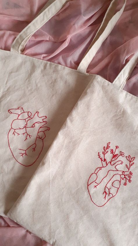 Tote Bad, Embroidery Tips, Aesthetic Things, Reusable Tote, Tote Bags, Reusable Tote Bags, Tote Bag, Embroidery, Quick Saves