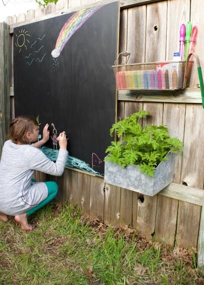 Vegetable Garden Prep | DIY Garden Projects | Vegetable Gardening, Raised Beds, Growing & Planting | DIY Backyard Updates, Activity Wall, Nature Preschool, Garden Edge, Backyard Patio Ideas, Outdoor Chalkboard, Dinosaur Garden, Garden Prepping, Chalk Wall