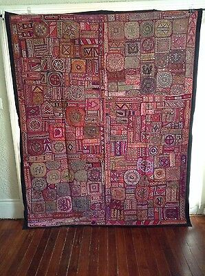 https://mirrorselect.com/ AUTHENTIC ANTIQUE INDIAN KATCHI PATCHWORK TAPESTRY WALL HANGING HAND MADE CARPET. AUTHENTIC ANTIQUE PATCHWORK WITH SUPERIOR QUALITY STITCHING AND EMBROIDERY. STUNNING HAND WOVEN DETAILS AND MIRROR WORK.IT IS ALSO VERY DURABLE AND CAN BE USED AS A STYLISH RUG OR FLOOR COVERING. Mirror Rug, Patchwork Tapestry, Indian Patchwork, Embroidered Wall Hanging, Indian Tapestry, Patio String Lights, Textile Wall Hangings, Embroidery Wall Art, Inspired Interiors