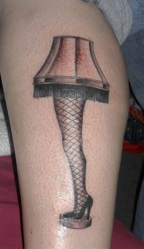 Leg Lamp Tattoo, Christmas Story Lamp, Kitchen Design Program, Christmas Story House, Christmas Story Leg Lamp, Story Tattoo, Lamp Tattoo, White Ceramic Lamps, Ikea Lamp